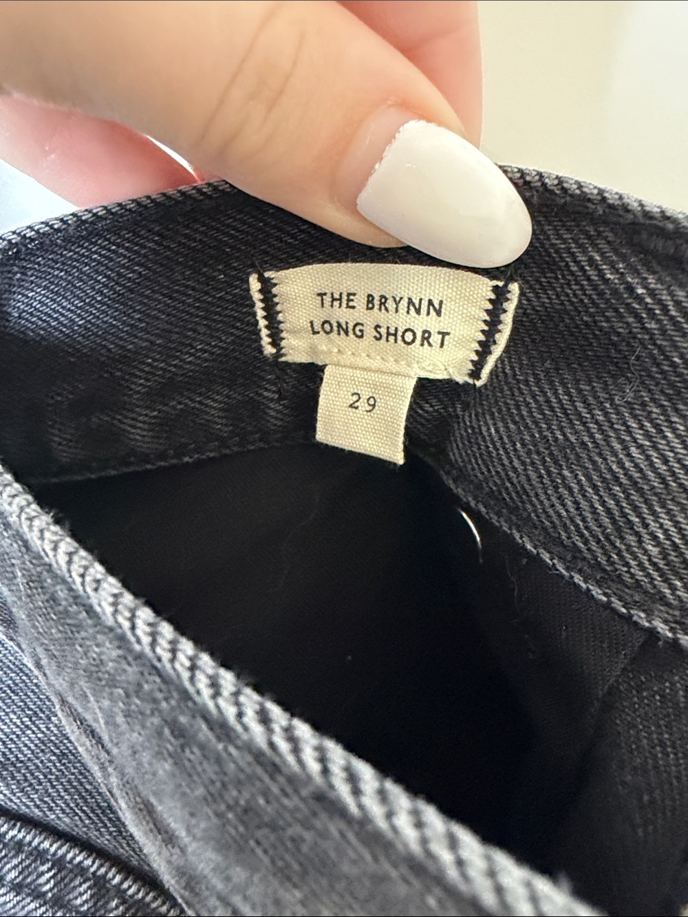 Madewell Black Cutoff High-Rise Denim Shorts - Picture 3 of 4
